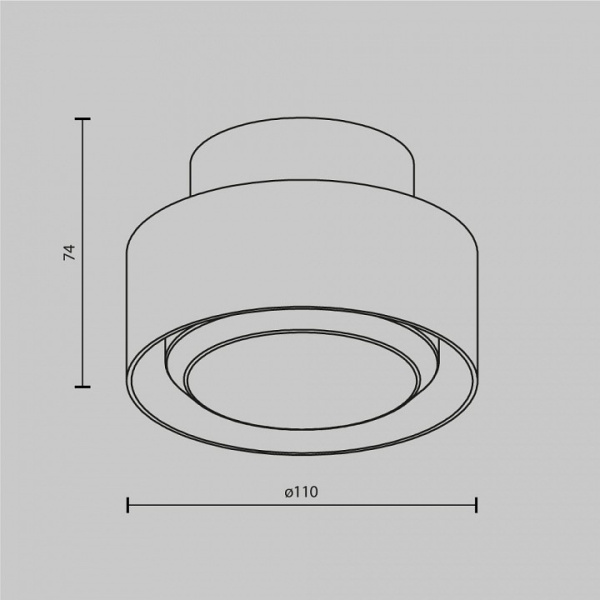 Фото Накладной светильник Maytoni Space C092CL-GX53-W