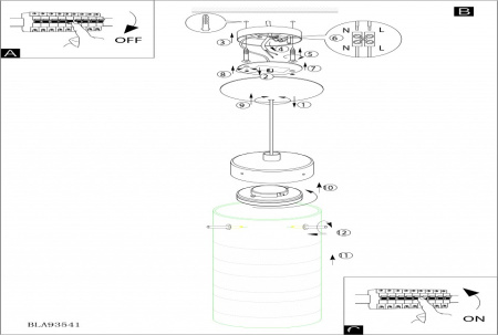 Фото Подвесной светильник Eglo Olvero 93541