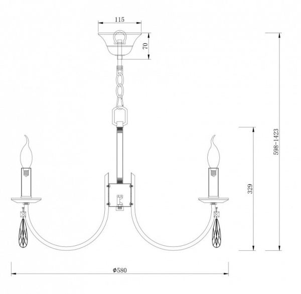 Фото Подвесная люстра Freya Forte FR1006PL-06N