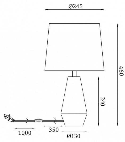 Фото Настольная лампа декоративная Maytoni Calvin Table Z181-TL-01-W