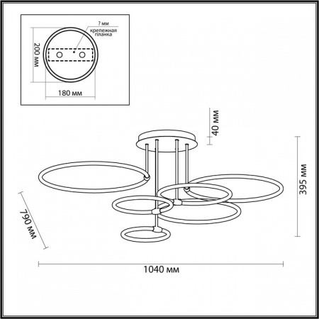 Фото Потолочная люстра Lumion Ursula 5283/99CL