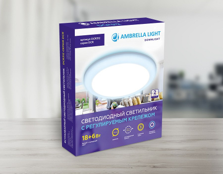 Открыть Встраиваемый светильник Ambrella Light DCR DCR312 Фото Встраиваемый светильник Ambrella Light DCR DCR312