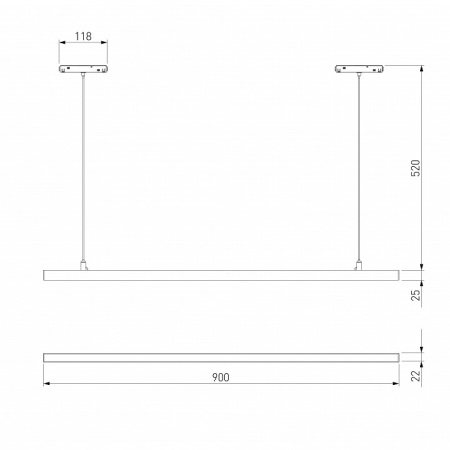 Фото Подвесной светильник Elektrostandard Slim Magnetic a064802