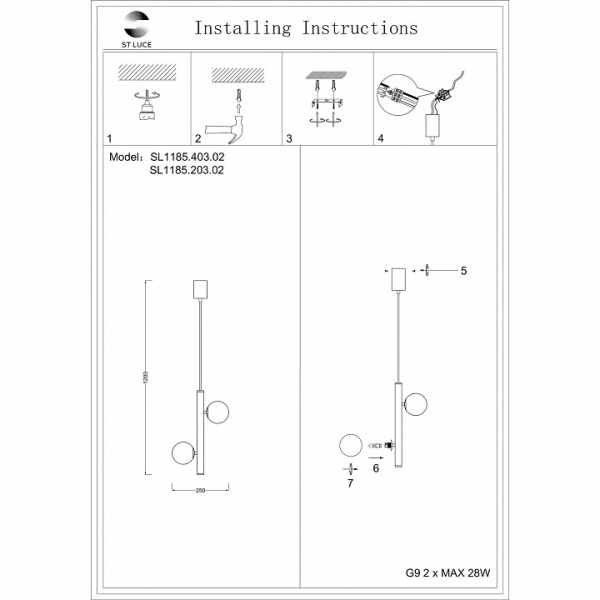 Фото Подвесной светильник ST-Luce Asolo SL1185.403.02