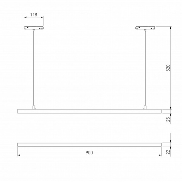 Фото Подвесной светильник Elektrostandard Slim Magnetic a064802