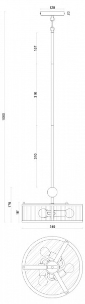 Фото Светильник на штанге Favourite Radiales 3099-3P