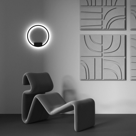 Фото Накладной светильник Maytoni Halo MOD058WL-L25BK