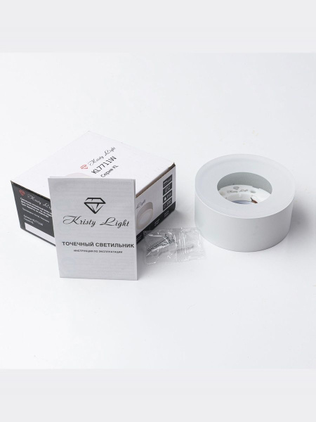 Фото Светильник потолочный накладной Kristy Light KL7711W GX53 Белый