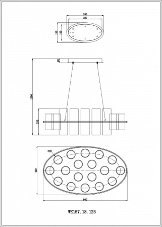 Фото Подвесная люстра Wertmark Paula WE157.18.123