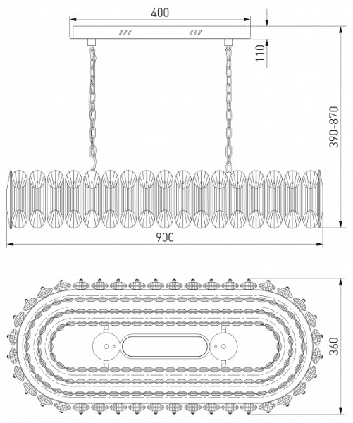 Фото Подвесная люстра Bogate's Chaleur 423/1