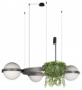 Открыть Подвесная люстра Loft it Jardin 10121/3 Dark grey Фото Подвесная люстра Loft it Jardin 10121/3 Dark grey