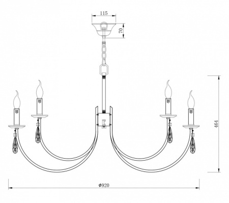 Фото Подвесная люстра Freya Forte FR1006PL-12N