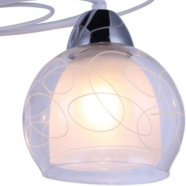 Открыть Люстра на штанге Arte Lamp Sansa A7585PL-3WH Фото Люстра на штанге Arte Lamp Sansa A7585PL-3WH