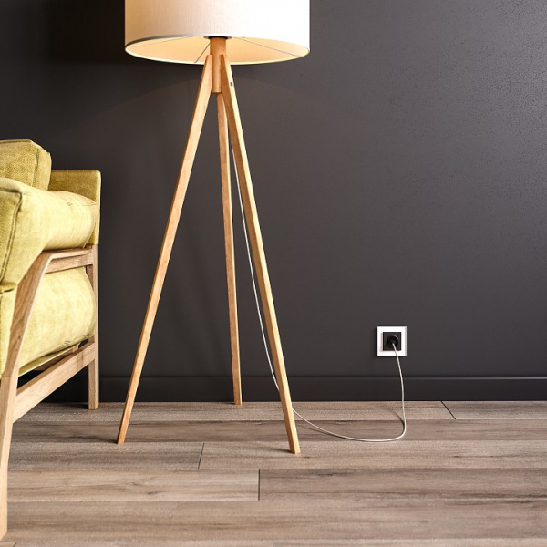Фото Розетка с заземлением и со шторками, без рамки с Wi-Fi Werkel черный матовый W1171608