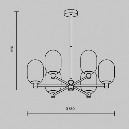 Открыть Люстра на штанге Freya Sharlot FR1012PL-06BS Фото Люстра на штанге Freya Sharlot FR1012PL-06BS