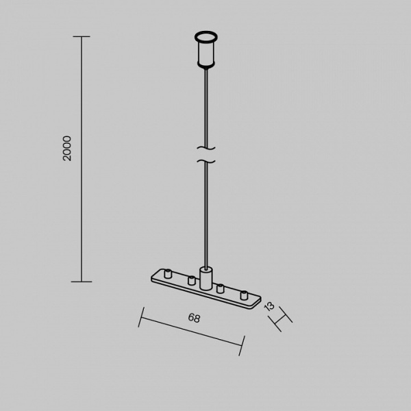 Фото Подвес для трека Maytoni Accessories for tracks Exility TRAM034SW-2S