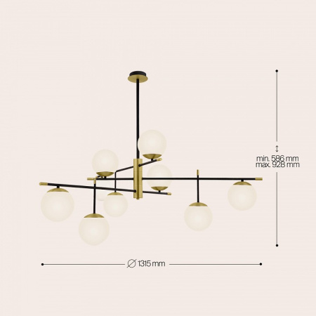 Фото Подвесная люстра Maytoni Nostalgia MOD048PL-09G