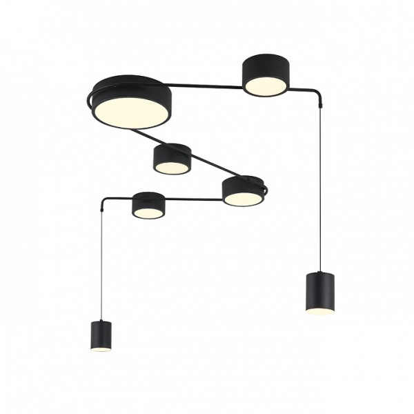 Фото Потолочная люстра Indigo Modulo 14028/7С Black