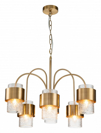 Открыть Подвесная люстра Indigo Eleganza 12019/A/6P Brass Фото Подвесная люстра Indigo Eleganza 12019/A/6P Brass