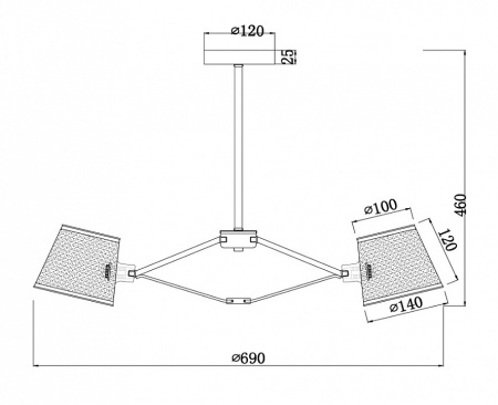 Фото Люстра на штанге Freya Gino FR5108PL-05CH