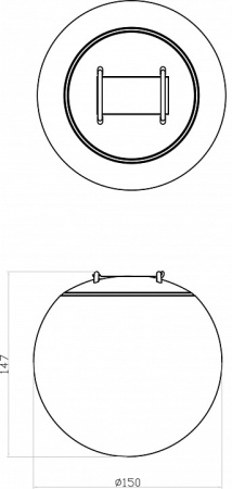 Фото Накладной светильник Denkirs BELTY ORB DK5550-BK