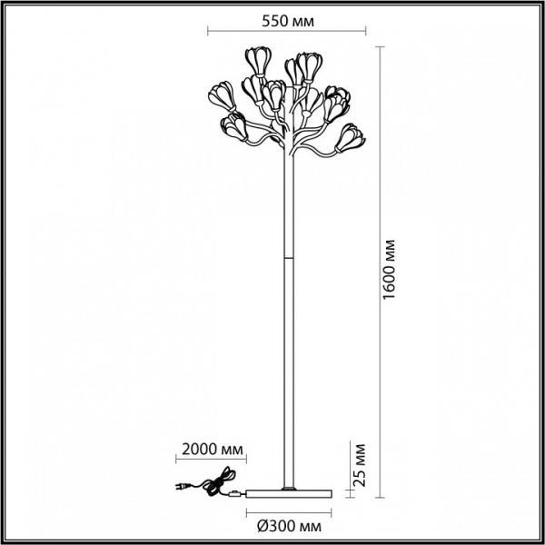 Фото Торшер Odeon Light Gardi 5090/12F