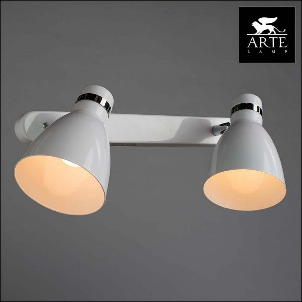 Открыть Спот Arte Lamp Mercoled A5049AP-2WH Фото Спот Arte Lamp Mercoled A5049AP-2WH