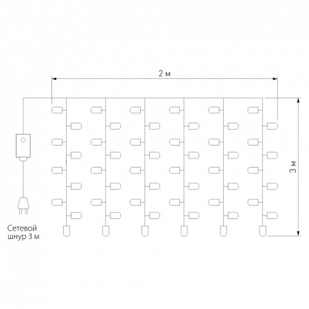 Фото Занавес световой Eurosvet 200-101 200-101 белый