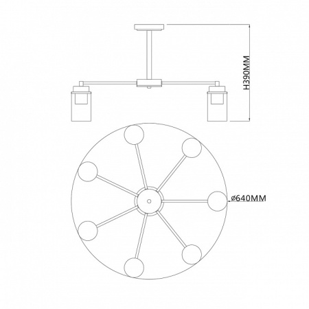 Фото Люстра на штанге Escada Dinasty 2118/7P