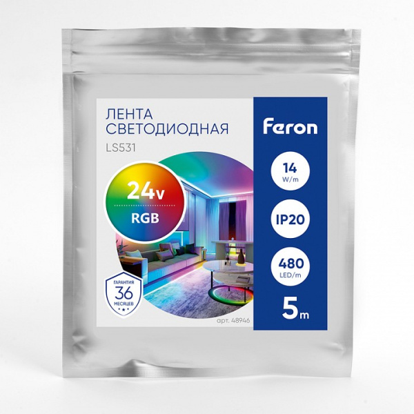 Фото Лента светодиодная Feron LS531 48946