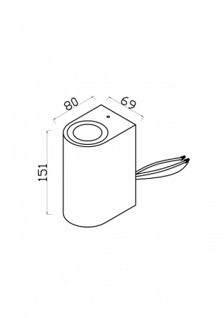 Фото Накладной светильник Maytoni Slat O044WL-02B