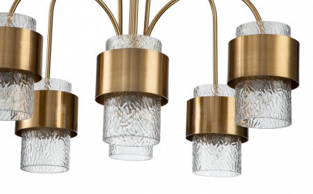 Открыть Подвесная люстра Indigo Eleganza 12019/A/6P Brass Фото Подвесная люстра Indigo Eleganza 12019/A/6P Brass