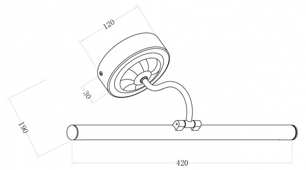 Фото Подсветка для зеркала Maytoni Oculus MIR014WL-L9G3K
