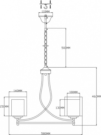 Фото Подвесная люстра Moderli Maximilian V2522-5P