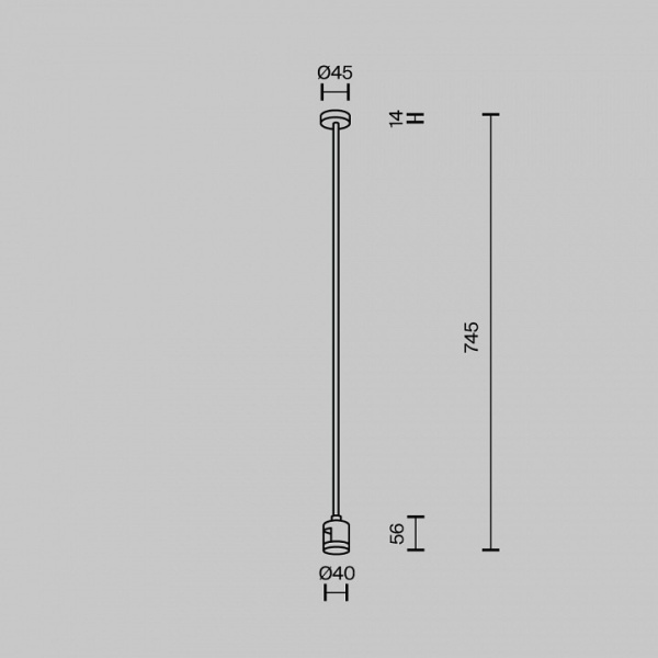 Фото Основание на штанге Maytoni Accessories for tracks Flarity TRA159C-IPC1-BS