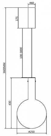 Фото Подвесной светильник Maytoni Nebula MOD182PL-L6B3K
