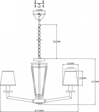 Фото Подвесная люстра Moderli Anna V2671-6P