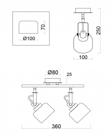 Фото Спот Freya Evette FR5042CW-02B