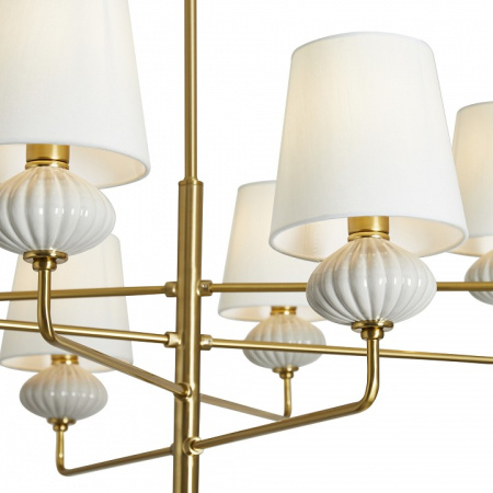 Фото Люстра на штанге Freya Ceramics FR2029PL-08BS