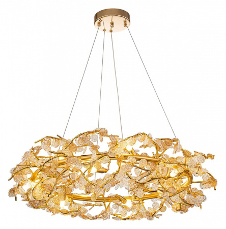 Открыть Подвесная люстра Indigo Splendore 11042/12P Gold Фото Подвесная люстра Indigo Splendore 11042/12P Gold
