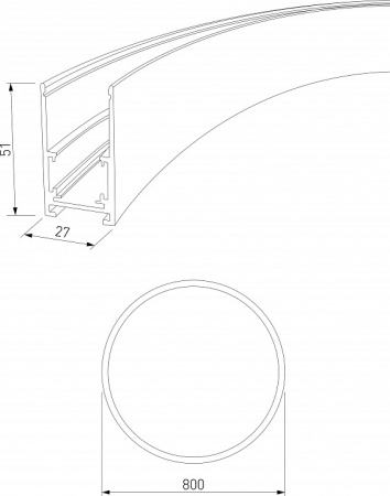 Фото Трек накладной Elektrostandard Slim Magnetic a066497
