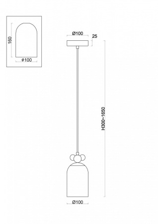Фото Подвесной светильник Freya Pitch FR5365PL-01CH