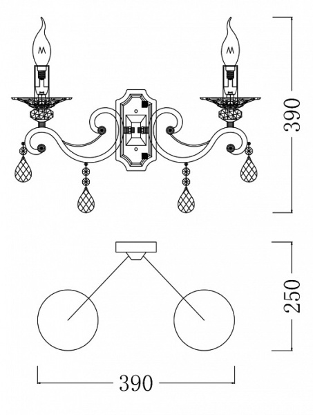 Фото Бра Maytoni Grace RC247-WL-02-R