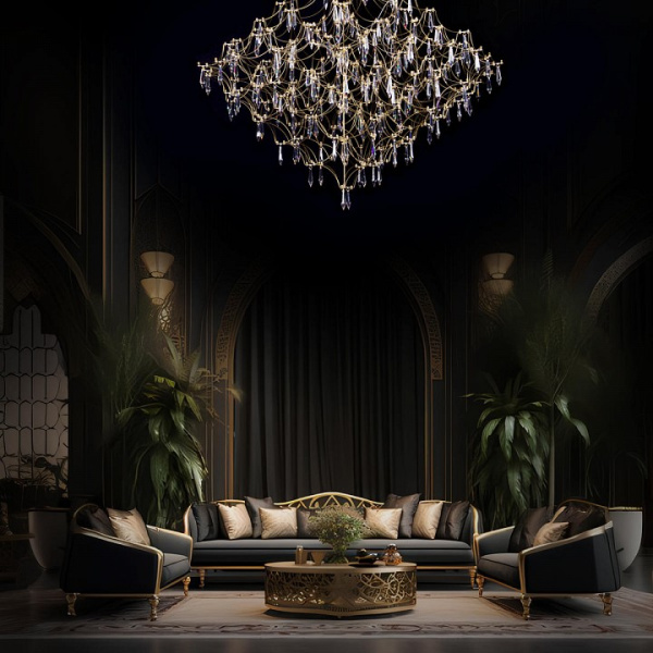 Фото Подвесная люстра Loft it Mira 10259/1000 Gold Asfour