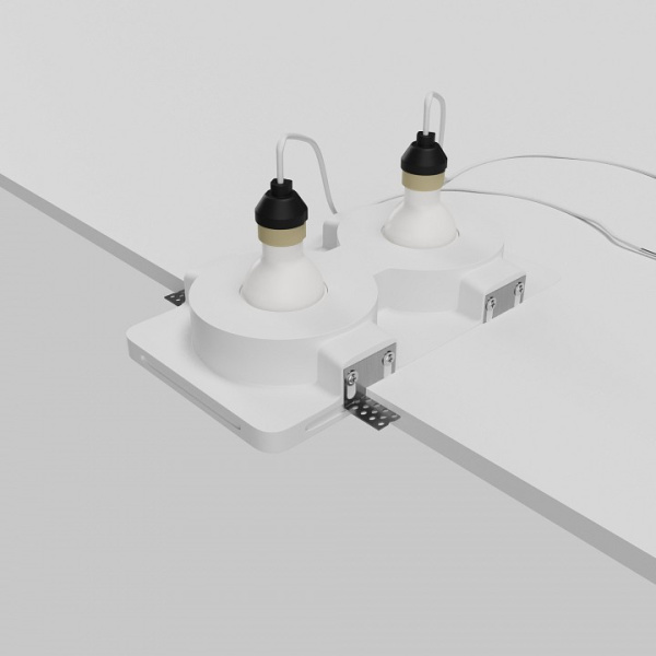 Фото Встраиваемый светильник Maytoni Gyps Modern DL002-GU10-02-W