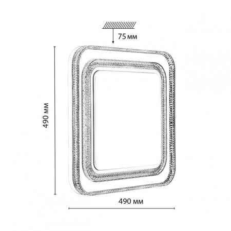 Фото Накладной светильник Sonex Suzy Silver 7685/EL