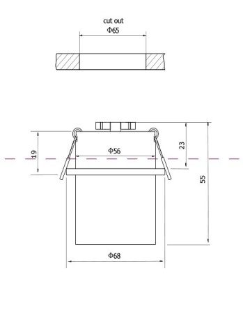Фото Встраиваемый светильник Maytoni Reif DL050-01WG