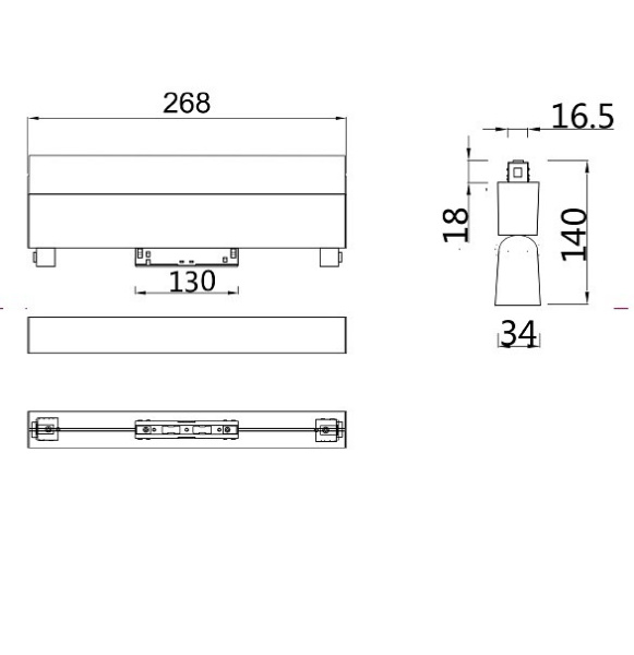 Фото Накладной светильник Maytoni BASIS TR013-2-20W4K-B