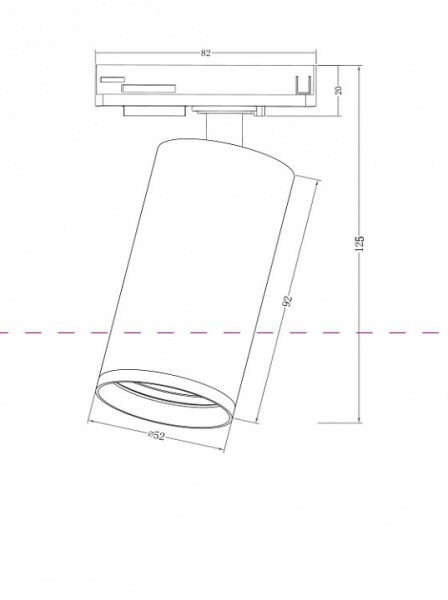 Фото Светильник на штанге Maytoni Focus S TR020-1-GU10-W