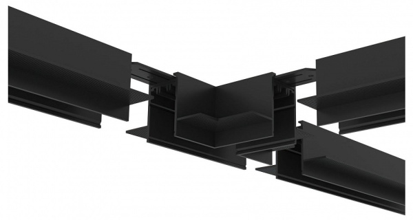 Фото Соединитель T-образный для треков Denkirs SMART HIDE TR2113-BK